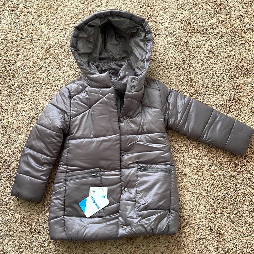 NEW!!! MAYORAL Metallic WINTER jacket girl; 6 years; 116 cm